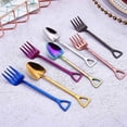 thumbnail image 6 of Home Long Handle Kitchen Shovel Shape Spoon Fork Ice Cream Stainless Steel BLACK-SPOON, 6 of 8
