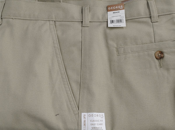 Men's Flat Front Wrinkle Resistant Pants - image 2 of 4