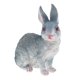 thumbnail image 2 of Adorno de jardín Liebre Escultura de animal Interior Exterior Resina Artesanía Shag Shag Grey, 2 of 7