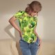 thumbnail image 3 of Fotbe Kiwi and Avocado Body de Mujer con Cuello Redondo y Mangas Cortas, Sin Mangas Ajustado, Suave, Cómodo y Básico-XX-Large, 3 of 7