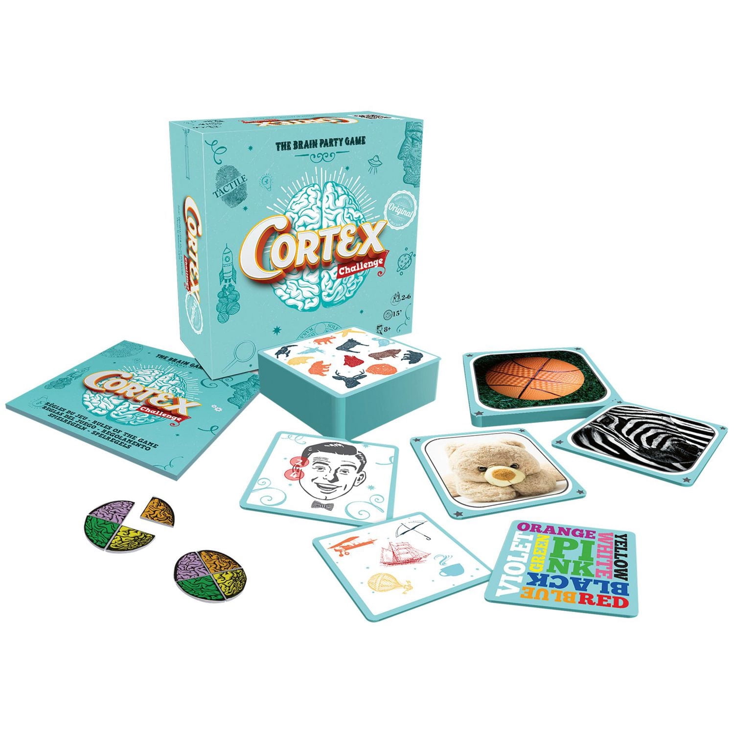 Zygomatic - Cortex Challenge - Multilingue - français & anglais Inclus - Défi Intellectuel 10 Secondes - Facile à Apprendre - Amusant et Rapide - Âges 8+ - 2 à 6 Joueurs - 15 Minutes de Temps de Jeu
