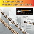 thumbnail image 6 of YBN Bike Chain SLA silver hollow gold oil slick Titanium coating MTB Road Bike for Shimano/ SRAM 6-7-8 9 10 11 12 speed, 6 of 9