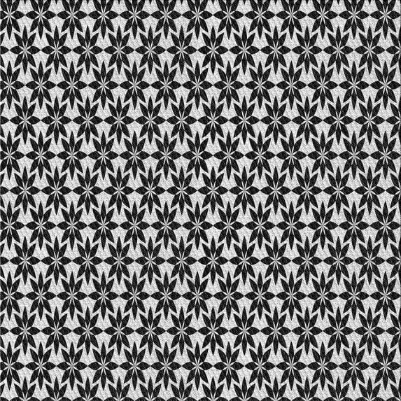 Ahgly Company Indoor Square Patterned Platinum Silver Gray Area Rugs, 5' Square