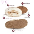 thumbnail image 3 of Jessica Simpson Womens Microsuede Bootie Slippers with Indoor/Outdoor Sole, 3 of 9