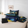 thumbnail image 5 of Feelyou 3D Magic Gnome Twin Bedding Sets 7-Piece for Child, Glitter Dreamy Fireflies Bedding Comforter Set, Fairy Tale Theme Reversible Sheet Sets, Luxury Bedroom Decor, 5 of 7