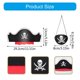 thumbnail image 3 of 12Pcs Halloween Skull Print Pirate Hat, Skull Print Pirate Eyemask for Halloween Masquerade Cosplay Party, 3 of 4