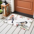 thumbnail image 4 of 2x3 Ft Entryway Area Rug, Christmas Birds Kitchen Rug Runner Washable Floor Mat, Xmas Berry Winter Snowflake Birds Non Slip Indoor Door Mat Throw Carpet for Bathroom Living Room Bedroom, 4 of 8