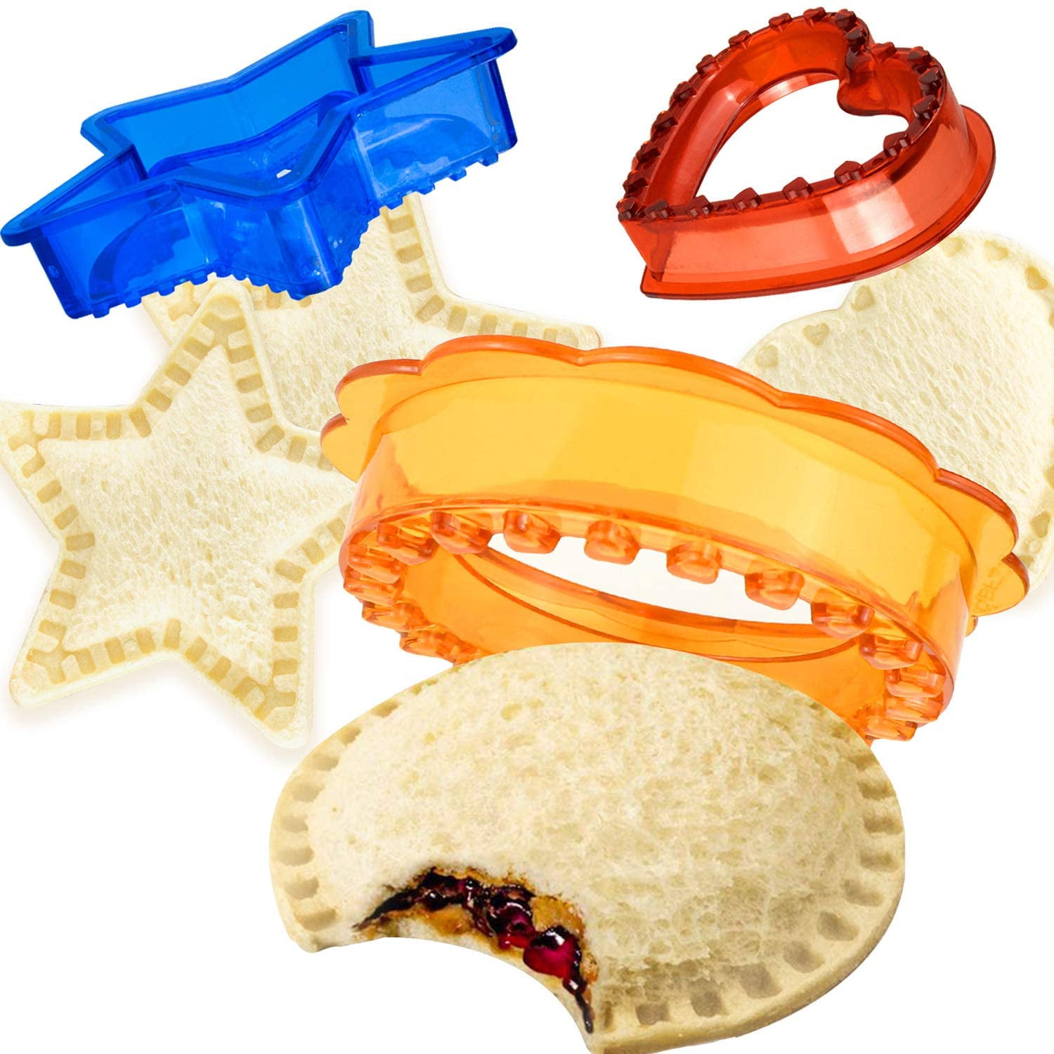 Free P&P NEW 12 x Twin Packs Children's Sandwich & Bread Crust Cutters 