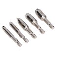 thumbnail image 3 of Screw Extractor,  Remover Rust Prevention 5Pcs/Set Nickel Plated  For Drill Bit, 3 of 8