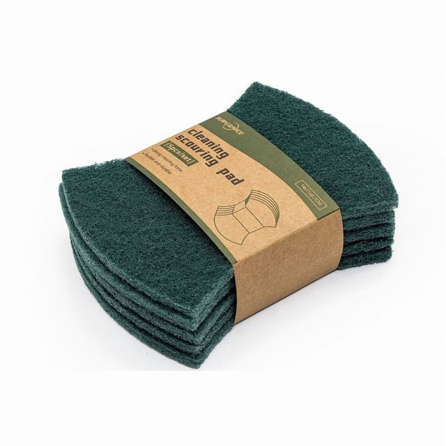 Paño for lavar platos en forma de cintura de 1/5 pieza con revestimiento abrasivo, fibra de coco ecológica y biodegradable y sisal for lavar platos.