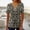 Multicolor(New)K, variant on PNTUTB Women's Short Sleeve Fashion Printed Button Up Ruffled V Neck Casual Loose Pullover T Shirts