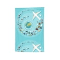 thumbnail image 6 of Wukai Travelling on Airplane Print Garden Flag 12.5x18 Inch Double Sided Sun-resistant Rain-resistant, Wrinkle-resistant Colorfast(Only Flag), 6 of 7