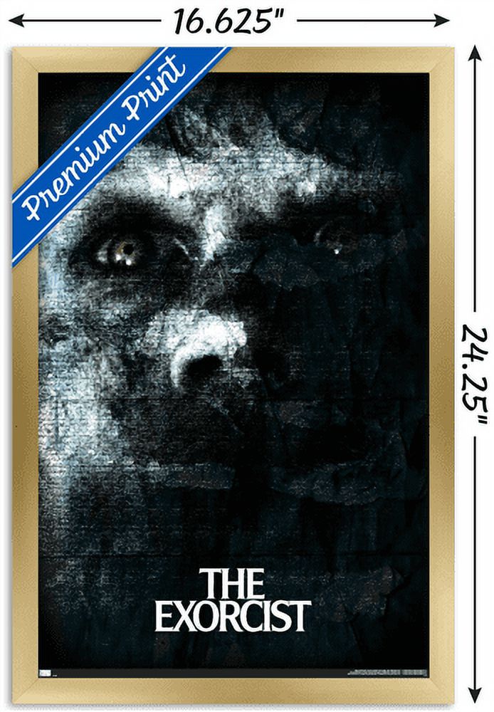 The Exorcist - Face Wall Poster, 14.725" x 22.375", Framed