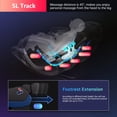 thumbnail image 2 of BestMassage Full Body Zero Gravity Electric Massage Chair,with Wireless Bluetooth Speaker,Black, 2 of 7