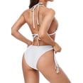 thumbnail image 5 of Women's String Tassel Triangle Bikini Set Halter Two Piece Swimsuit, 5 of 6