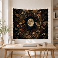 thumbnail image 4 of Mushrooms and Moths with Full Moon and Woodland Flora Mystical Vintage for Nature Lovers Botanical Illustration Art, Housewarming Gift Tapestry Wall Hanging for Bedroom and Living Room, 4 of 6