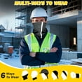 thumbnail image 6 of Men's Winter Neck Warmer Gaiter: 4 Pack High Visibility Reflective Face Masks for Outdoor Work and Sports Safety.,C, 6 of 7