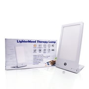 Light Therapy Lamp for Better Sleep, Mood, Energy, Focus- UV Free, 10000 LUX, 6500K Lumens- Adjustable Brightness, Rechargeable Battery via USB, Portable and Compact Design-FCC Approved