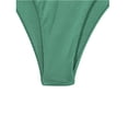 thumbnail image 6 of Minjewel Women's Strapless Bikini Top & Bottom Set Two Piece Sexy Push Up Swimsuit for Beach Photos Summer Vacation,Green,S, 6 of 9