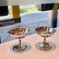 thumbnail image 4 of Copa de Helado de Acero Inoxidable, Copa de Postre, Copa de Pudín de Base Alta Retro, Copa de Helado, Elegante Centro de Mesa para Bodas, 4 of 5