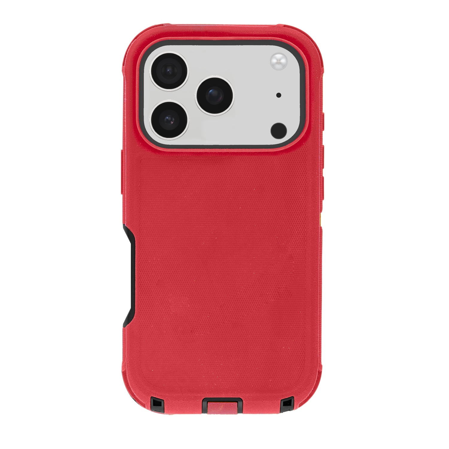 Durable Armor Cover for iPhone 17 Pro Max - Red and Black