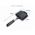 thumbnail image 2 of Cast Iron Waffle Maker, Mini Waffle Maker Panini Hot Sandwich Maker Pan Non-Stick Double Sided Frying Pan Home Kitchen Breakfast Machine, 2 of 5