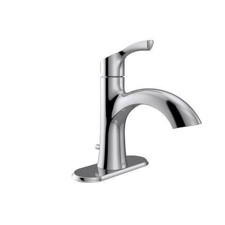 Moen 58910 Ash Chrome one-handle low arc bathroom faucet