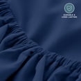 thumbnail image 6 of Bare Home Luxury 1800 Collection Fitted Sheet, Ultra-Soft, Deep Pocket, Queen, Dark Blue, 6 of 8