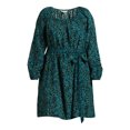 thumbnail image 6 of Terra & Sky Women's Plus Size Shirred Mini Dress, Sizes 0X-4X, 6 of 6