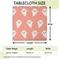 thumbnail image 2 of Elastic Edge Halloween Tablecloth for Square Tables 36x36 Inch - Features Ghosts and Pumpkins Design for Holiday Dining Decor, 2 of 6