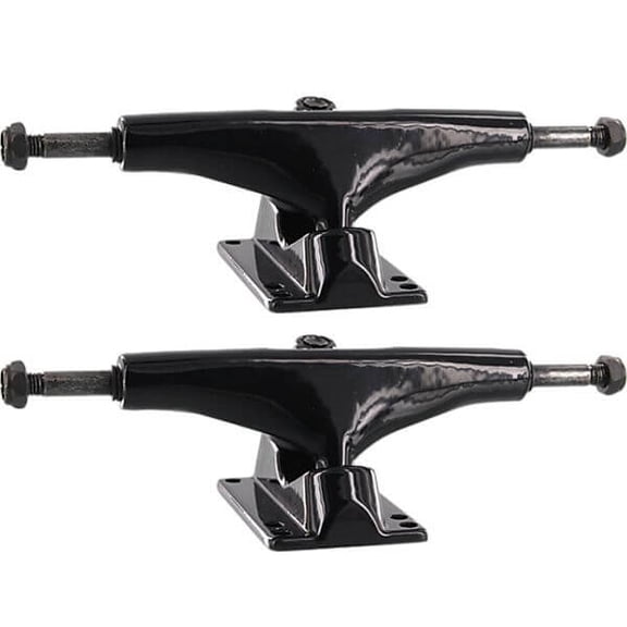 Essentials Single Skateboard Trucks Black - Hanger 5.25" Axle 8" (Set of 2)