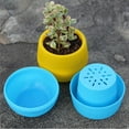 thumbnail image 1 of Travelwant 6Pcs/Set Removable Colorful Succulent Planter Cute Egg Shape Flower Pots Removable Plant Pot Plastic Plant Flower Pot with Drainage Hole, 1 of 7
