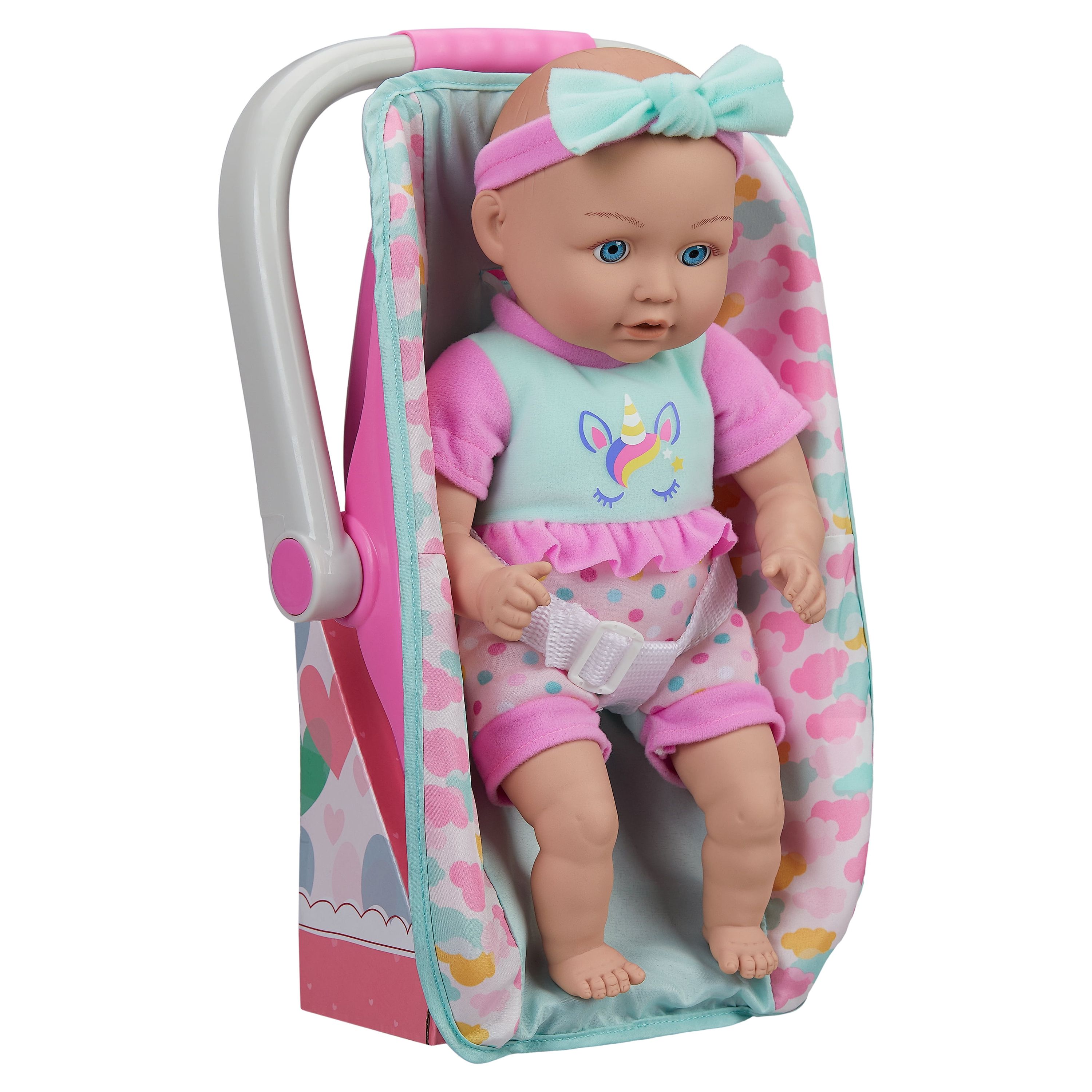 My Sweet Love 13 inch Baby Doll with Carrier and Handle Play Set, Light Skin Tone, Pink Theme - image 4 of 7