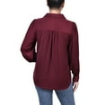 thumbnail image 3 of Long Puff Sleeve Satin Blouse, 3 of 3