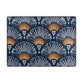 thumbnail image 5 of Yayeee Area Rugs for Living Room 5.2'x4' Non Slip Washable Bedroom Floor Carpet, Blue Elegant Geometric, 5 of 5