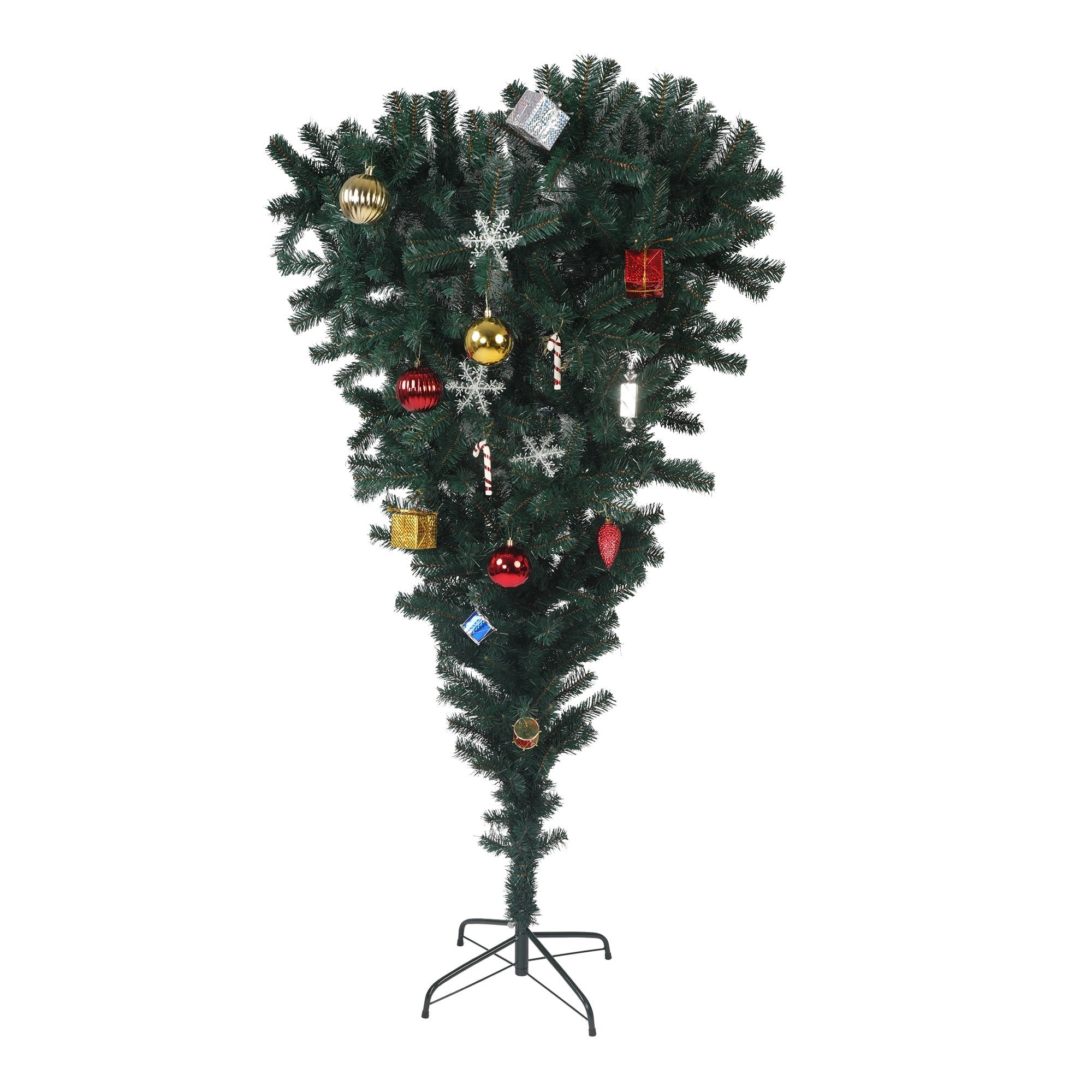KARMAS PRODUCT 5.5ft Christmas Tree Upside Down 578 Tips Full Tree with