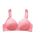 thumbnail image 2 of Jsaierl Womens Lace Bras Wirefree Push Up T-shirt Bras Seamless Comfy Bralettes Shapewear Breathable Full Figure Bras, 2 of 9