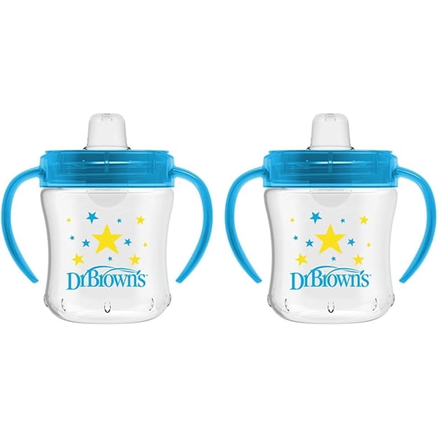 Vaso para sorbos Dr. Brown's Transition de polipropileno (PP), 180 ml, azul