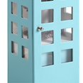 thumbnail image 3 of Benzara BM240352 Telephone Booth Jewelry Box with 2 Drawers, Light Blue, 3 of 5