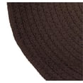 thumbnail image 3 of Better Trends 7.3' x 9.3' Oval Braided Rug 100% Polypropylene Durable & Stain Resistant Reversible Indoor Area Utility Rug Alpine Solid Collection - (Chocolate Solid), 3 of 6