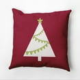 thumbnail image 2 of 16" x 16" Simply Daisy Garland Tree Polyester Accent Pillow, Red (1 Count), 2 of 4
