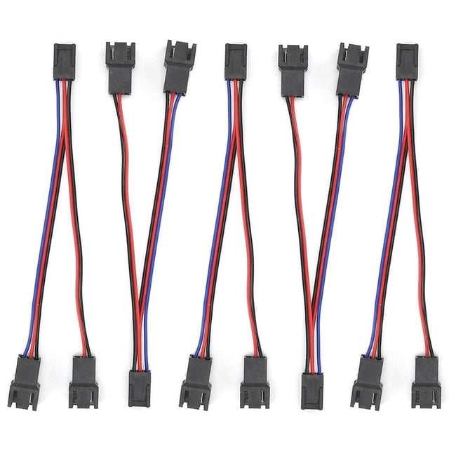 Cable Adaptador De Ventilador De 5 Piezas 2 En 1 Accesorios De Chasis De Computadora Hembra 3 Pines A Macho 3 Pines + 2 Pines Scienceny EL008633-00