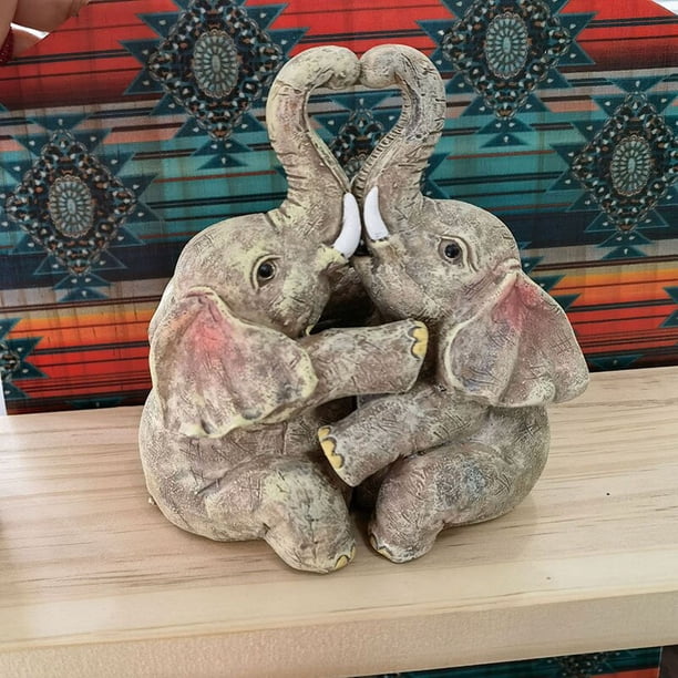 Creative Love Animal Hug Statue Resin Crafts Panda Elephant Couple Cuddling Figurine Wedding Anniversaries Gifts Home DecorationHedgehogChina He Qiyong unisex