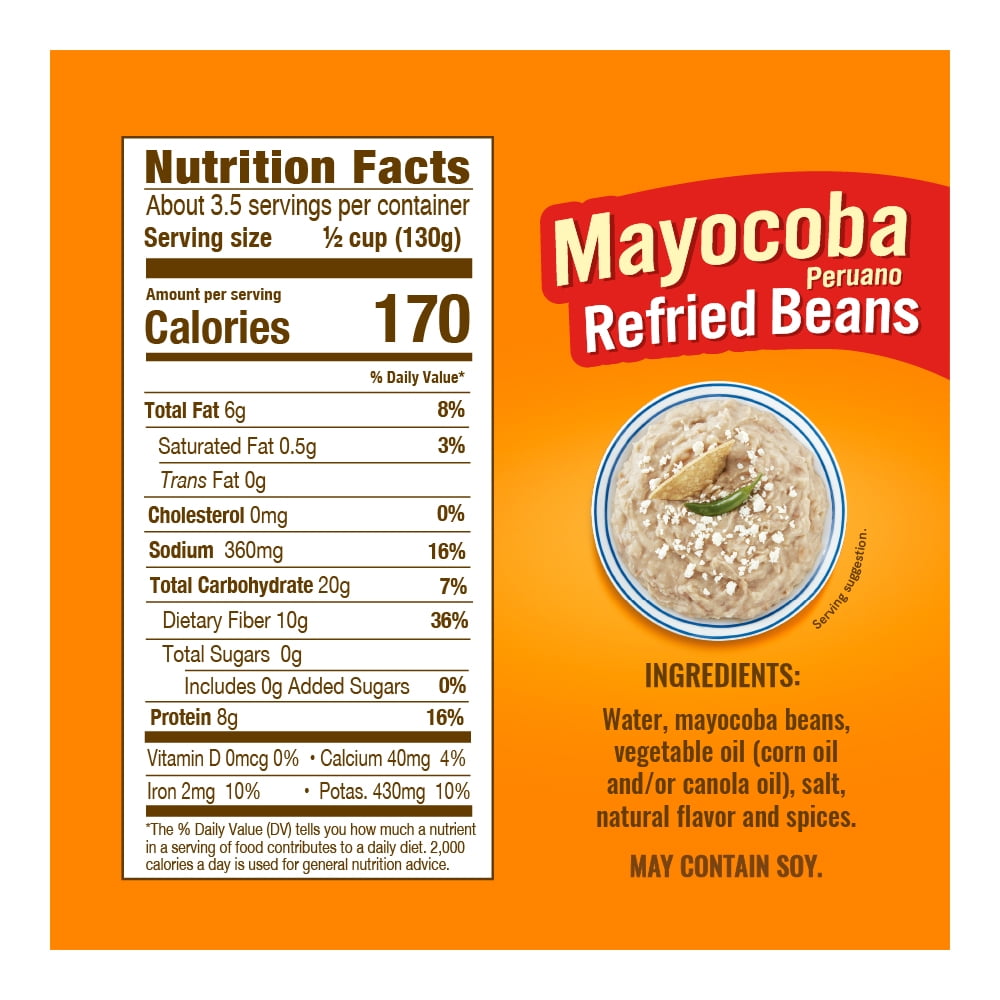 (4 pack) Isadora Peruano Refried Beans, 15.2 Oz