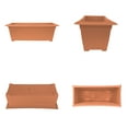 thumbnail image 5 of Bloem 27-in Wide Dayton 100% Recycled Plastic Deck Box Planter - Coral Color, 5 of 6
