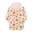 thumbnail image 2 of chaqlin Corgi Hoodies for Teen Girls Trendy Y2K Full-Zip Sweatshirt Strawberry Long Sleeve Jacket Kids Hooded Coat Casual Outerwear with Pocket, 2 of 5