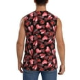 thumbnail image 4 of Kdxio Ladybugs and Red Hearts for Men's Muscle T-shirt,Sleeveless for Workout Running Athletic Gym Lounge Casual, 4 of 7