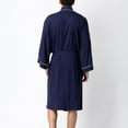 thumbnail image 6 of SEMIMAY Lovers Bathrobe Soft Cotton Bathrobe Hot Spring Robe, 6 of 9
