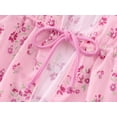 thumbnail image 3 of Serdomi Girls 2 Piece Swimsuit Set Mesh Cover Up & Floral Print One Piece Swimsuit Cut Out Adjustable Strap Swimwear Size 14, 3 of 7
