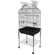 YML 7904-4914BLK 0.67 in. Shell Top Parrot Cage, Black